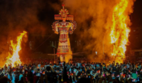 Skies over Nagpur’s KP Ground set ablaze with grand spectacle of Ravan Dahan to mark Vijaya Dashami
