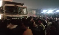 Truck crushes moped at Automotive Square in Nagpur, incites violent outburst
