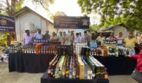 Nagpur Crime Branch Unit 5 seizes 1,033 premium liquor bottles worth 41 Lakh; accused absconding