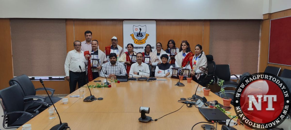 NMC felicitates Nagpur players who excelled at Asian Masters tournament