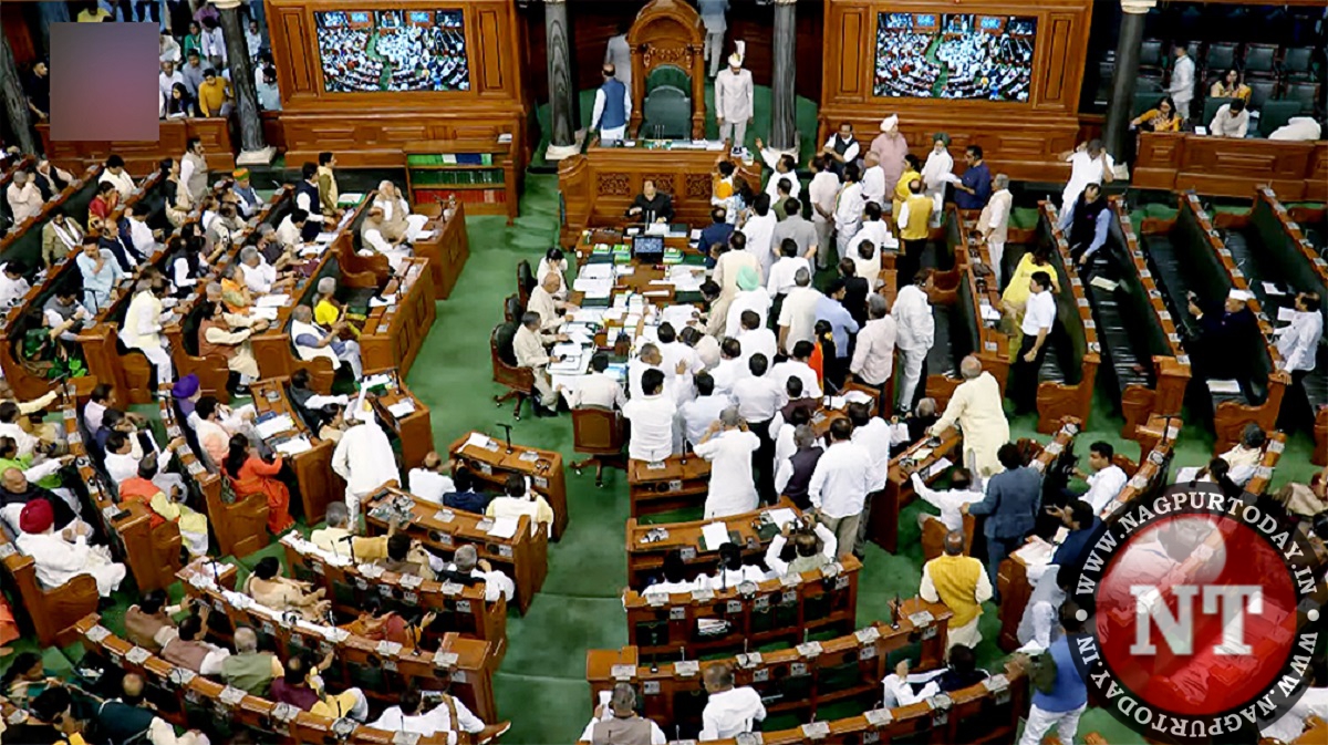 2 people from Visitors' Gallery jump into Lok Sabha