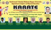 Anjali Dakhane, Manas Raut shine in RTMNU Inter-Collegiate Karate Tournament-2023-24