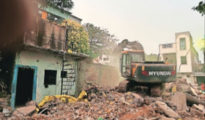 Flood effect: NMC bulldozes 13 structures on nullah as per HC order