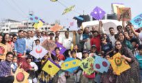 Aerial fiesta: Kite flying frenzy paints Nagpur skies with vibrant colours and cry of ‘O Paar’