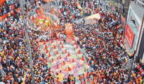 Nagpur resounds with thunderous Dhol-Tasha beats in grand Shivaji Jayanti celebrations