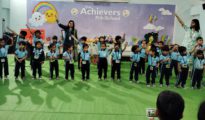 The Achievers PreSchool conducted a Sing along session for Play group & Nursery class.