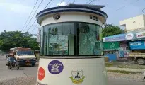 Unused smart traffic booths in Nagpur become ‘white elephants’