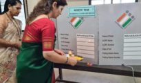 Maha women panel chief booked for EVM ‘puja’