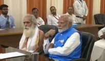 PM files nomination from Varanasi, Yogi present