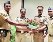 CP felicitates 5 Pachpaoli cops for foiling suicide bid by ex-TTE in Nagpur