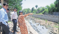 Addl Mpl Commissioner Goyal takes stock of Nag River widening, deepening work
