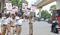 In Pics: Nagpur CP Dr. Ravinder Singal hits street, urges citizens to avoid unnecessary honking!