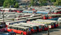 Roadblock: Commuters in the dock as Aapli Bus strike continues on 2nd day