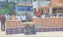 Smugglers create cavity inside truck to hide 300 boxes of liquor, caught in Nagpur
