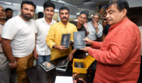Gadkari launches Dr Amit Dutta’s book “The Tattoo Connect” in Nagpur