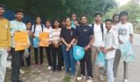 QHF Cyber Warriors, Literature Club of PCE organize cleanliness drive on Gandhi Jayanti