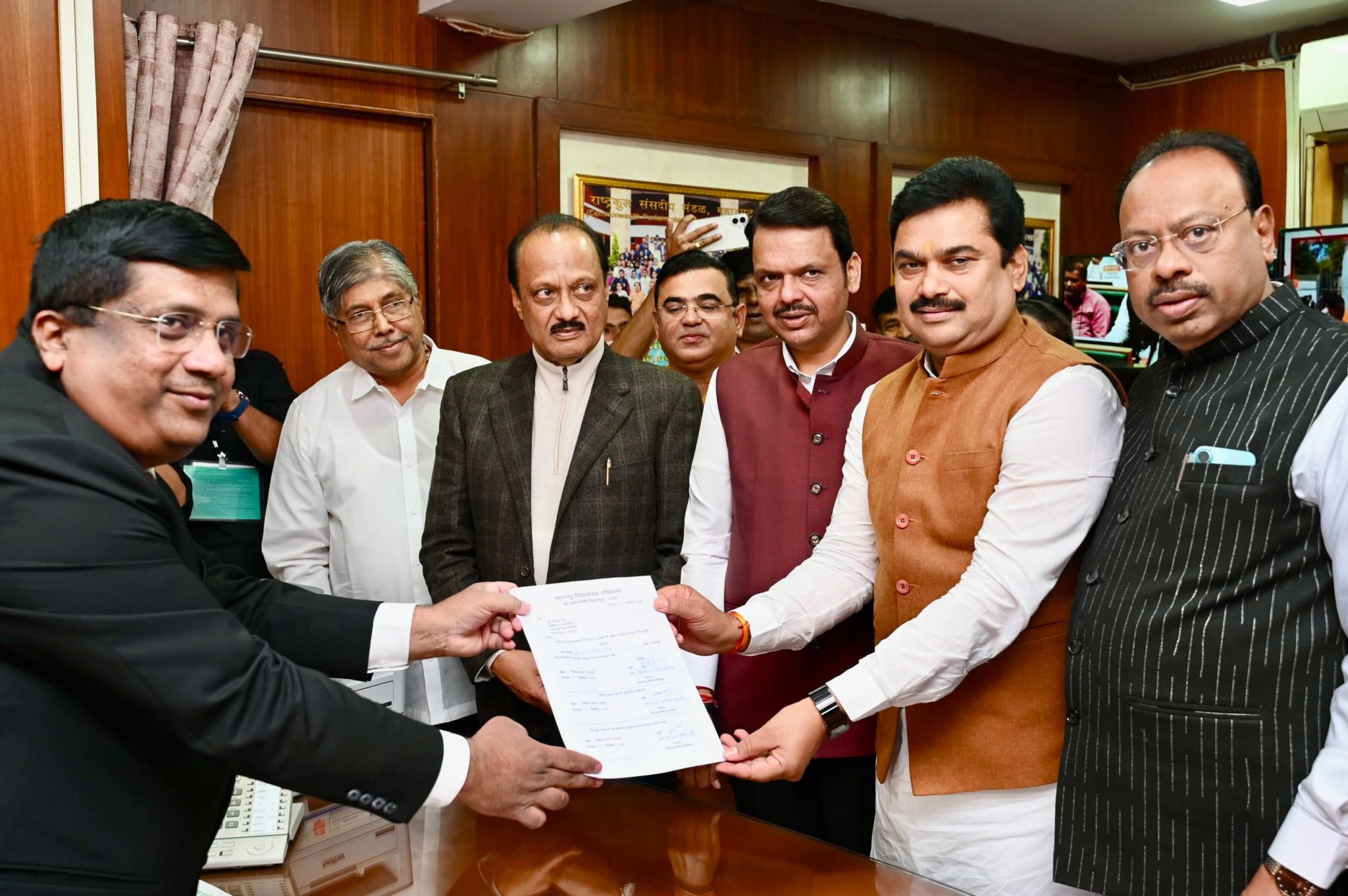 BJP MLC Ram Shinde files nomination for Maharashtra Council Chairperson\u0026#39;s post