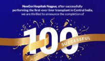 New Era Hospital, Nagpur achieved a historic medical milestone by becoming Central India’s First hospital to complete 100 liver transplant surgeries.
