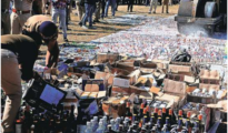 Nagpur cops run road roller to crush seized liquor worth Rs 60 lakh