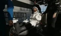 Sunita Williams returns to earth
