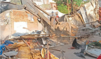 Bulldozer Action Again in Rajnagar Slum, Nagpur; 50 Huts Demolished