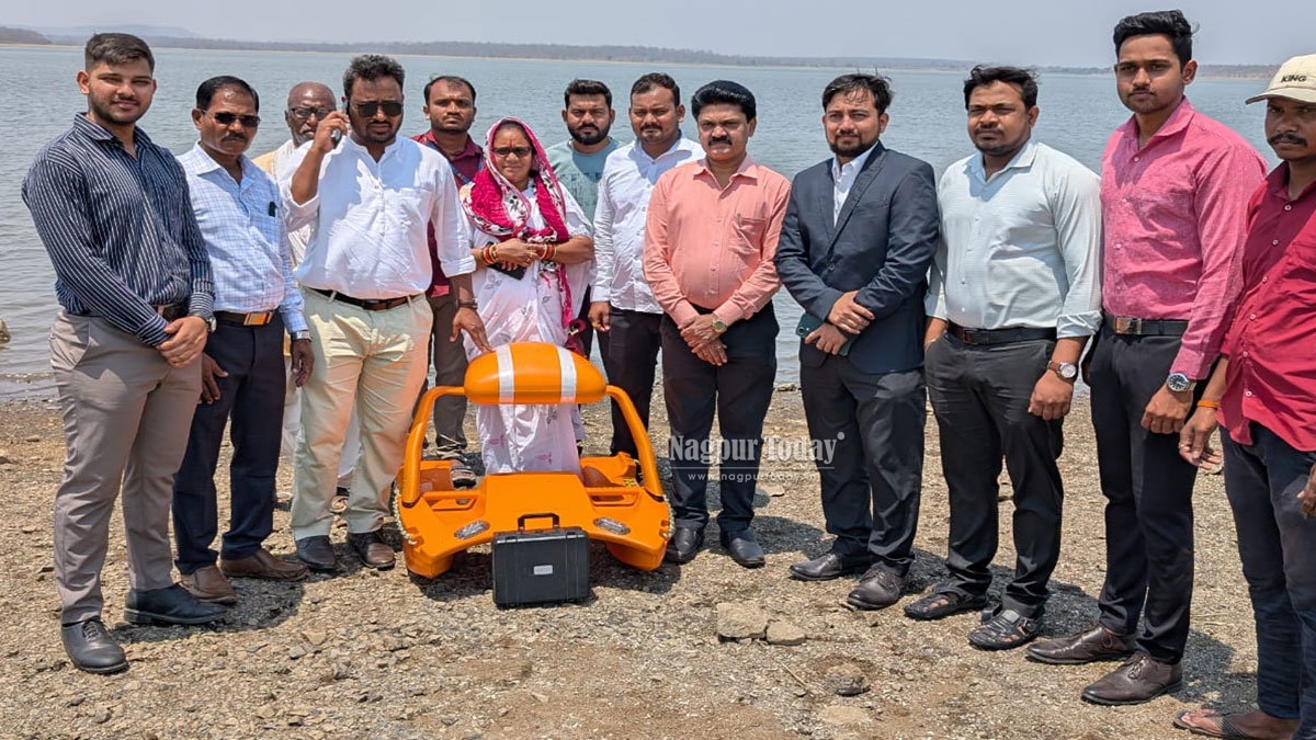 Nagpur\u0026#39;s \u0026#39;Remote-Controlled Boat\u0026#39; to Prevent Drownings at Makardhokda Lake