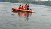 फुटाळा तलावात अग्निशमन दलाच्या जवानांचे मॉक ड्रिल