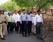 महापालिका आयुक्त व जिल्हाधिकाऱ्यांकडून संयुक्तपणे राजेंद्रनगर-एसआरपीएफ रस्त्याची पाहणी