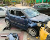 Two-Vehicle Accident in Nagpur’s Reshimbagh Area; No Casualties Reported