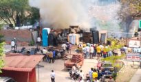 नागपुरातील मानकापूरमधील रतननगरमध्ये कबाडी दुकानात भीषण आग, मोठा अनर्थ टळला