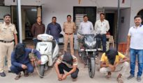 Mankapur Police Nab Drug Trio, Seize MD Worth Over ₹4 Lakh