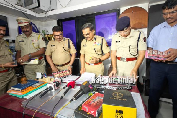 Nagpur Police Crack Down on Illegal Vape and Hookah Trade in Massive Operation ‘Mission AXE’