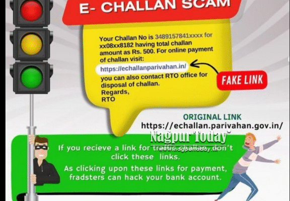Be alert: E-challan scam hits Nagpur, crooks target citizens via fake WhatsApp messages