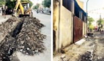 Mockery: Defiant contractors continue road digging in Nagpur despite NMC ban