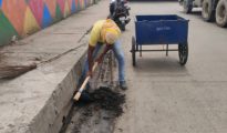 NMC cleans waterlogged underbridges in city