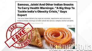No Health Warnings for Samosas, Jalebis: PIB Calls Reports Fake
