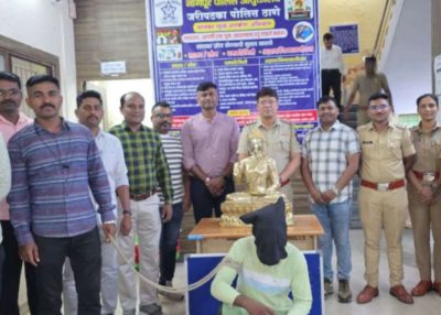 Jaripatka Police Nab Man for Brass Buddha Idol, Cash Theft in Nagpur