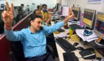 Sensex soars over 1,000 points, Nifty tops 24,953.50