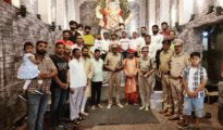 Nagpur Rural SP visits Shivsneh Ganesh Mandal in Umred, reviews security