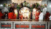 शारदीय नवरात्र: कोराडी माता मंदिरात पालकमंत्री चंद्रशेखर बावनकुळे यांचे विधीपूर्वक पूजन