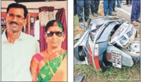 Couple killed as two-wheeler hit by speeding pickup truck near Nagpur