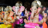 नागपुरात पीओपी मूर्तींची वाढ; २०२५ मध्ये ९४५६ मूर्तींचं विसर्जन