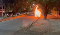 Video: Car Catches Fire on Jaytala Road, Family Escapes Safely