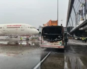 Air India bus catches fire at Delhi Airport, no casualty