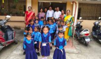 NMC Additional Commissioner Vaishnavi B. Interacts with Students During School Visit