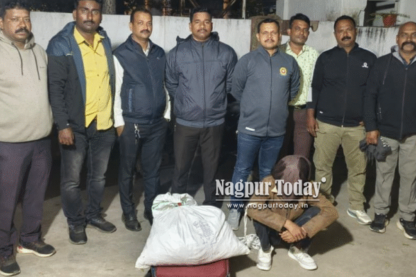 Youth with 8.78 kg ganja arrested under Operation Thunder in Nagpur