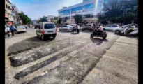 Unmarked speed breakers on Sitabuldi Flyover pose mishap risk