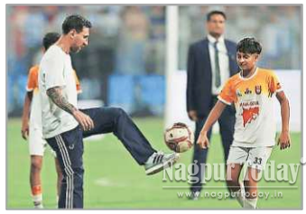 With Messi on the field, Nagpur’s young footballers live a dream at Wankhede