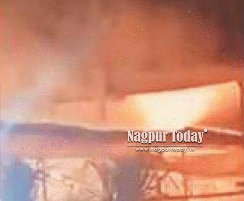 Major Fire Near Petrol Pump Sparks Panic in Wardhaman Nagar