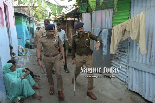 Operation Thunder: Nagpur Police Conduct Checks at 20 Criminal Premises in Pachpaoli Area, Seize 1.2 kg Ganja